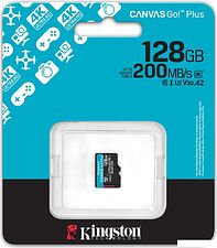Карта памяти Kingston Canvas Go! microSDXC 128GB SDCG4/128GBSP Карта памяти Kingston Canvas Go! microSDXC 128GB SDCG4/128GBSP
