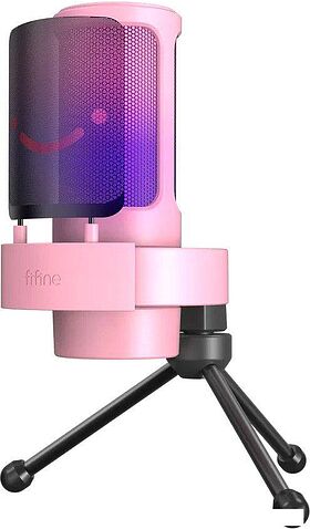 Проводной микрофон FIFINE A8T (розовый)