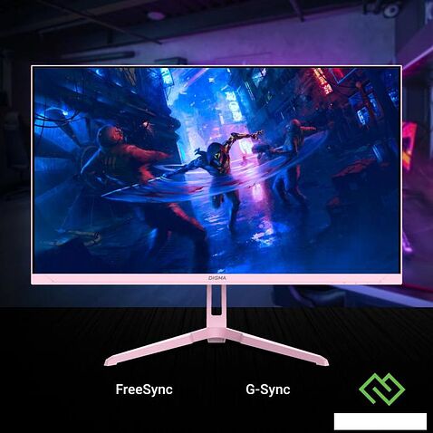 Игровой монитор Digma Overdrive 24P410F (розовый)