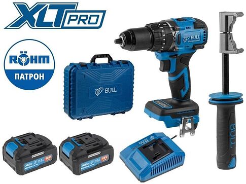Ударная дрель-шуруповерт Bull SR 1806 R-series Xcase XLTpro 2329059 (с 2-мя АКБ, кейс) Ударная дрель-шуруповерт Bull SR 1806 R-series Xcase XLTpro 2329059 (с 2-мя АКБ, кейс)