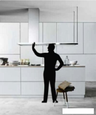 Кухонная вытяжка Falmec Lumen Design Island Isola 175 SX (нержавеющая сталь, левая)