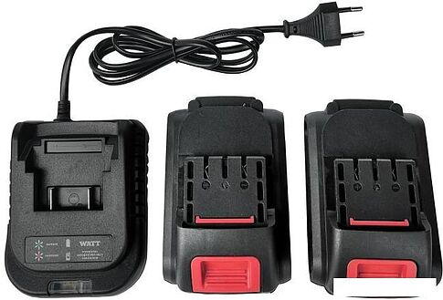 Ударная дрель-шуруповерт WATT WAS-18Li-3 1.018.Y29.23 (с 2-мя АКБ, кейс)