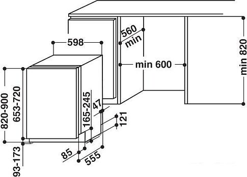 Посудомоечная машина Whirlpool WIC 3C26 F