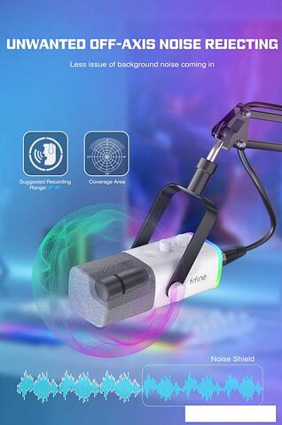 Проводной микрофон FIFINE AM8T (белый)