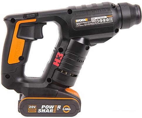 Перфоратор Worx WX394.3 (с 1-м АКБ, кейс)