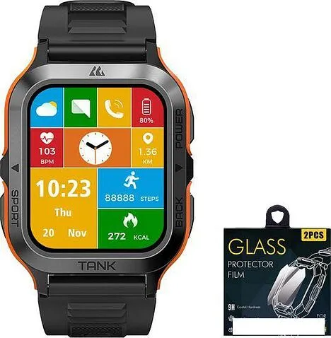 Умные часы Kospet Tank M2 (оранжевый)