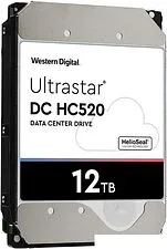 Жесткий диск WD Ultrastar DC HC520 512e ISE 12TB HUH721212ALE600 Жесткий диск WD Ultrastar DC HC520 512e ISE 12TB HUH721212ALE600