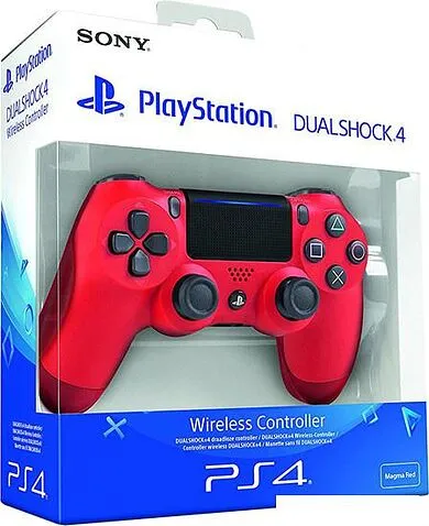 Геймпад Sony DualShock 4 v2 (красный) [CUH-ZCT2E]