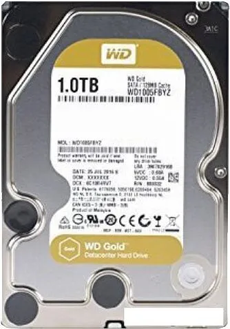 Жесткий диск WD Gold 1TB WD1005FBYZ