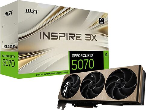 Видеокарта MSI GeForce RTX 5070 12G Inspire 3X