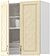 Шкаф навесной Mio Tesoro Модена ШВ 600 (белый/дуб ваниль)