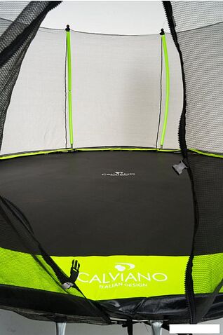 Батут Calviano Outside Master Green 374 см - 12ft (внешняя сетка, с лестницей)