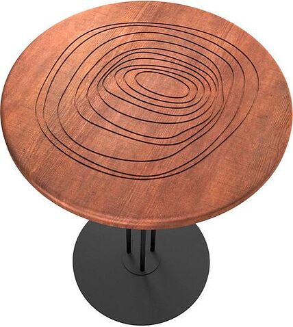 Журнальный столик Sheffilton SHT-CT44-3/H43 (кариф/черный муар)