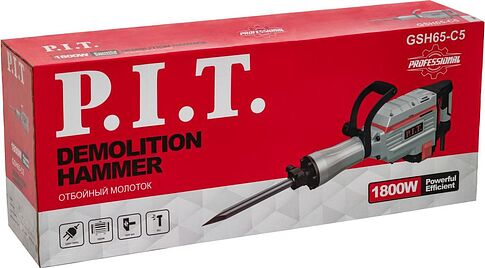 Отбойный молоток P.I.T. GSH65-C5 (кейс)