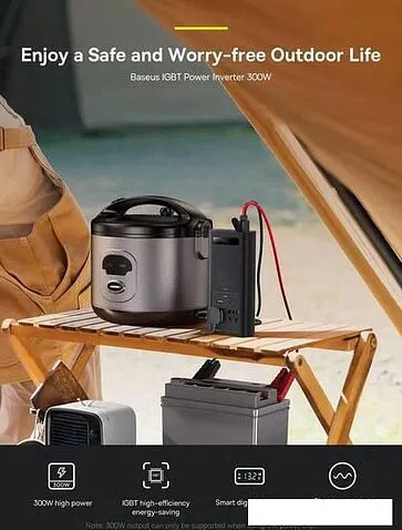 Автомобильный инвертор Baseus IGBT Power Inverter 300W (220V CN/EU)