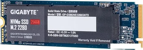 SSD Gigabyte NVMe 256GB GP-GSM2NE3256GNTD