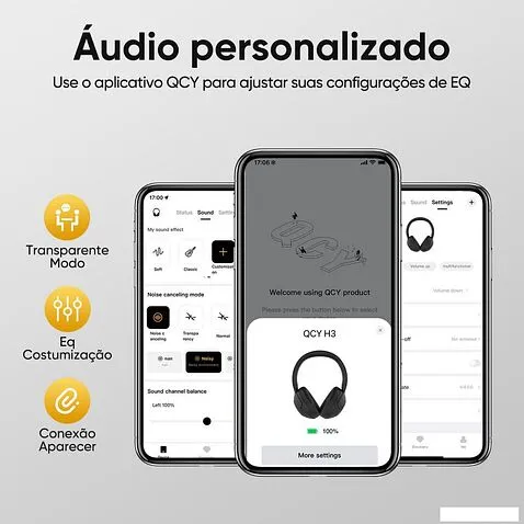 Наушники QCY H3 (сиреневый)