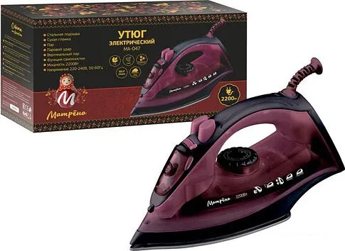 Утюг Матрена MA-047 (вишневый)