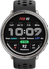 Умные часы Amazfit Active 2 (серебристый, с черным силиконовым ремешком) Умные часы Amazfit Active 2 (серебристый, с черным силиконовым ремешком)
