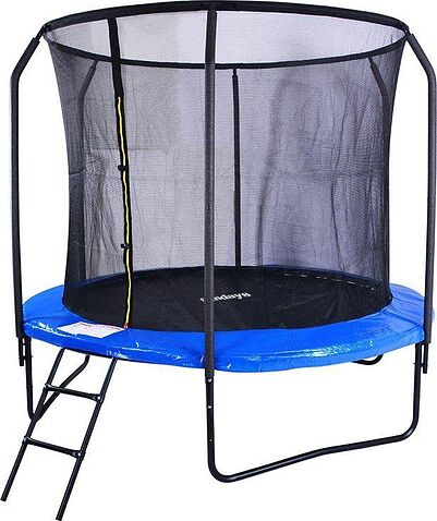 Батут Sundays JumpX 8FT (синий, с сеткой, с лестницей)