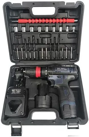 Дрель-шуруповерт WATT WAS-12Li-3 1.012.025.23 (с 2-мя АКБ, кейс)