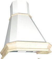Кухонная вытяжка Elikor Пергола 90П-650-П3Л 281755 (бежевый/дуб неокрашенный, съемное обрамление)
