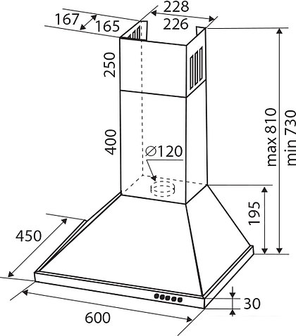 Кухонная вытяжка Zigmund & Shtain K 139.6 W