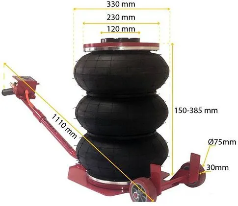 Подкатной домкрат FORSAGE YHQD-3WT-270B 3т