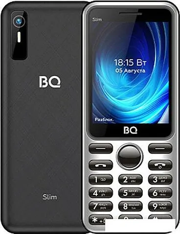 Кнопочный телефон BQ BQ-2833 Slim (черный)