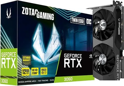 Видеокарта ZOTAC GeForce RTX 3060 Twin Edge OC 12GB GDDR6 ZT-A30600H-10M