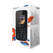Кнопочный телефон TeXet TM-117 (черный)