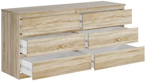 Комод Mio Tesoro Мальта 6 ящиков 160x54 2.05.02.060.3 (дуб сонома)