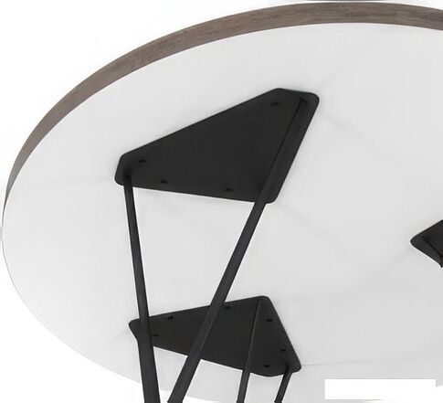 Журнальный столик Sheffilton SHT-CT29 (черный муар/хромикс бронза)