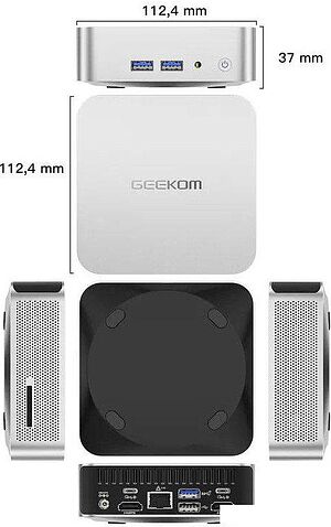 Компактный компьютер GEEKOM Mini A8 (Ryzen 7 8745HS, 32GB/1TB)