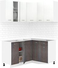 Готовая кухня Кортекс-мебель Корнелия Лира 1.5x1.3 без столешницы (белый/береза) Готовая кухня Кортекс-мебель Корнелия Лира 1.5x1.3 без столешницы (белый/береза)