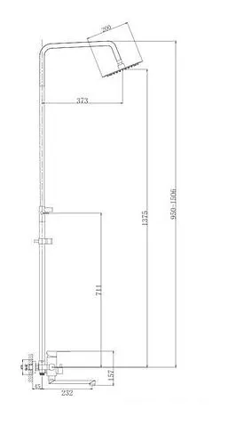 Душевая система Haiba HB24801 (нержавеющая сталь)