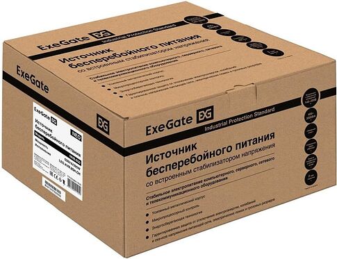 Источник бесперебойного питания ExeGate NEO NNB-650.LED.AVR.8SH.CH EX295011RUS