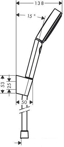 Душевой гарнитур Hansgrohe Pulsify Select 105 3jet 24302000 (хром)