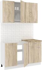 Готовая кухня Кортекс-мебель Корнелия Лира-лайт км.02462 1.3 м (дуб сонома/мадрид)