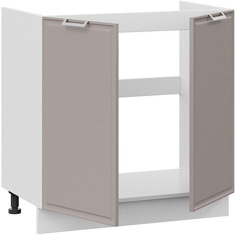 Шкаф напольный Трия Белладжио 1Н8М (белый/софт капучино)