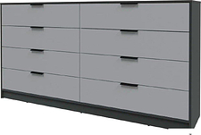 Комод Интерлиния Концепт КТ-К197 (серебро/антрацит)