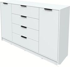 Тумба Интерлиния Концепт КТ-Т160 (белый платинум/белый платинум)