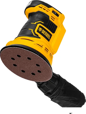 Эксцентриковая шлифмашина Denzel COS-125-0 (без АКБ)