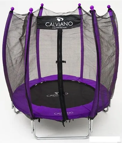 Батут Calviano Outside Master Purple 140 см - 4.5ft (внешняя сетка, складной, без лестницы)