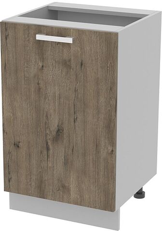Шкаф напольный Интерлиния Компо НШ50р-1дв (дуб веллингтон)