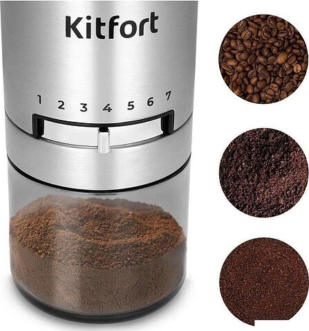 Аккумуляторная кофемолка Kitfort KT-7537