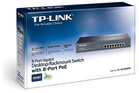Коммутатор TP-Link TL-SG1008PE