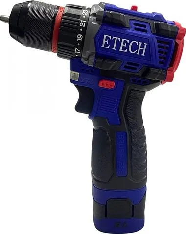 Дрель-шуруповерт ETECH TEH-16BL (с 2-мя АКБ, кейс)
