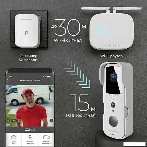 Дверной звонок Elektrostandard 76105/00 (белый)