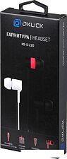 Наушники с микрофоном Oklick HS-S-220 (черный)